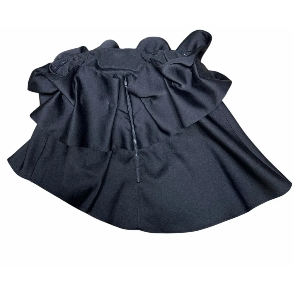 Cameo Serendipity Ruffle‎ Tube Top Black Women's Size Small